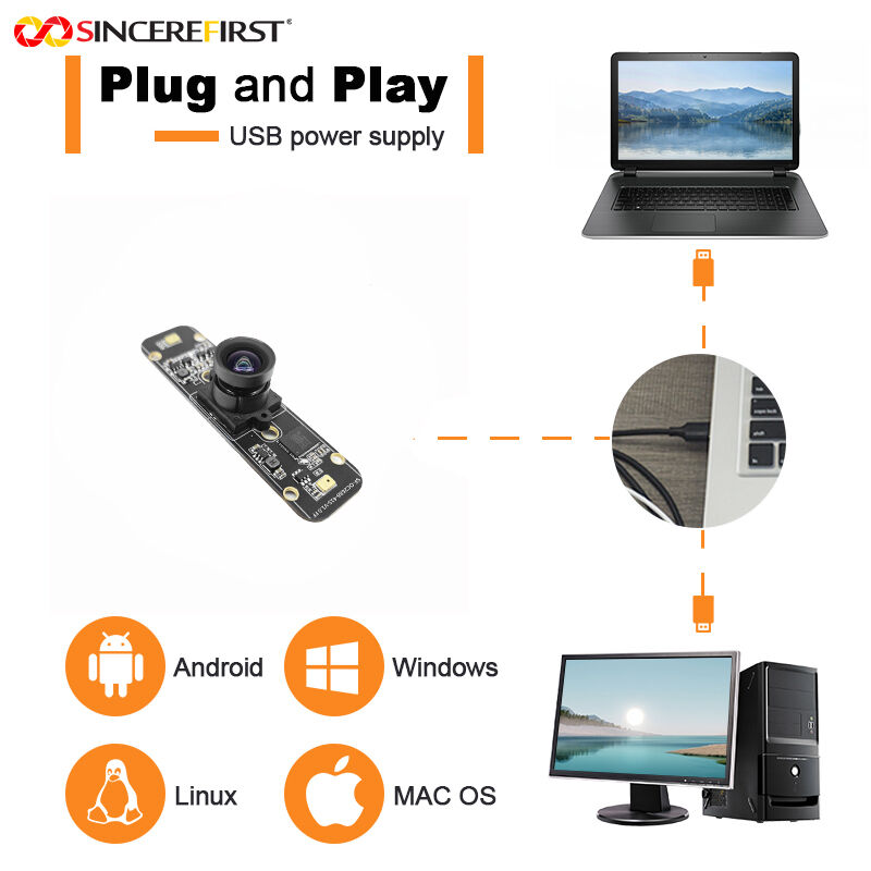 Mini 8MP CIS Sony IMX415 Wide Dynamic Range USB 2.0 Camera Module